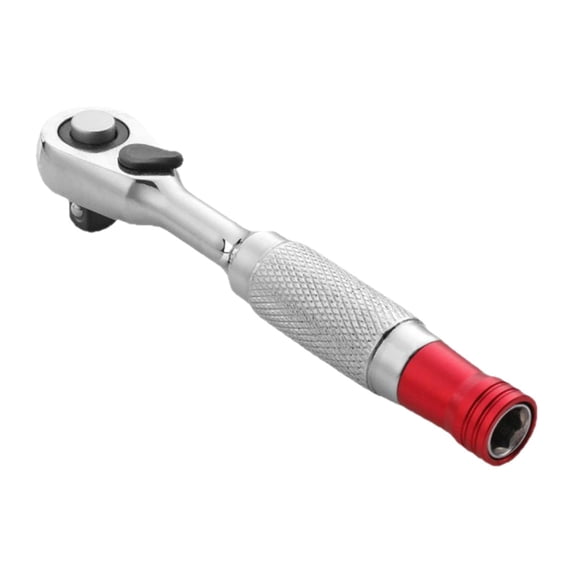 Wzmzjy Mini Ratchet Wrench Multitool 1/4 inch Portable Reversible Bit Ratchet Practical Socket Head