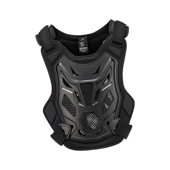 Wzmzjy Motocross Chest Protector Comfortable Riding Protective Resistant Motocross Vest Black