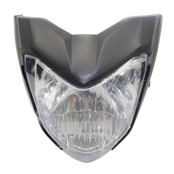 Wzmzjy Motorcycle Headlight Assembly with Bulb for FZ16 YS150 FZER150 Black