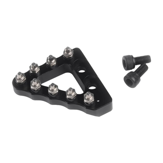 Wzmzjy Motorcycle Rear Brake Pedal Tip Easy Installation Accessories Aluminum Alloy Black