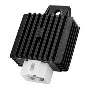 Wzmzjy Motorcycle Regulator Rectifier 4 Pin Black for Gy6 50/125/150cc Engines