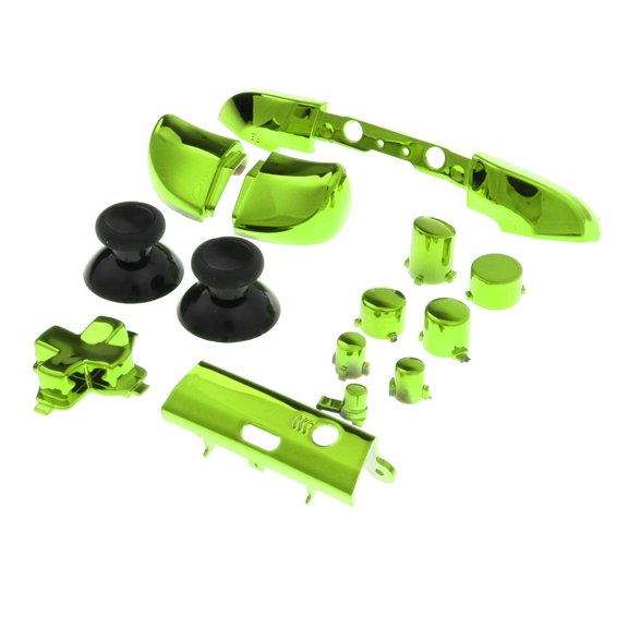 Wzmzjy New Bumpers Triggers Thumbstick Buttons Set for Xbox S Controller Green