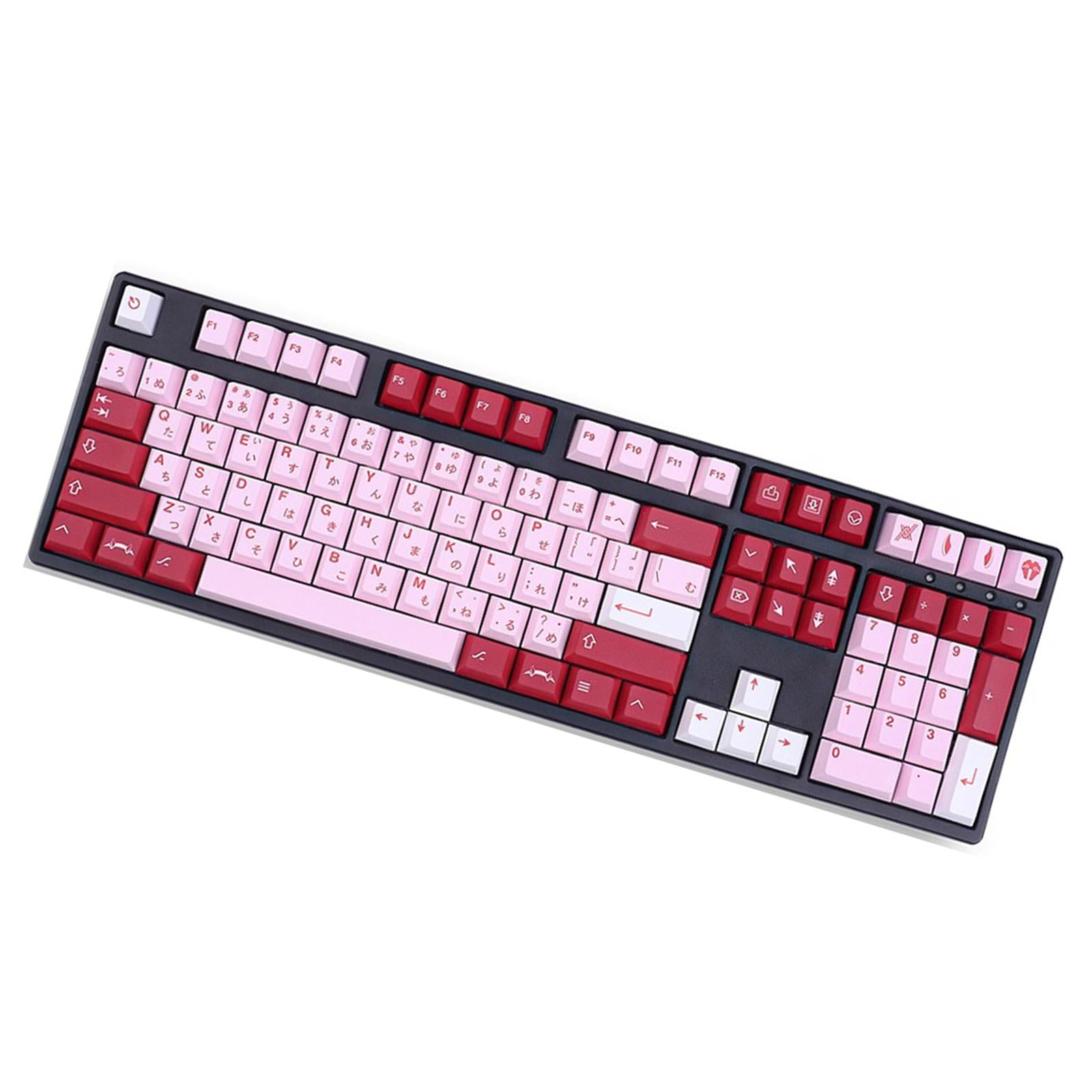 Wzmzjy PBT 140 Keys Keycaps Cherry Profile DYE-Sub for Mechanical Keyboard, Comfortable