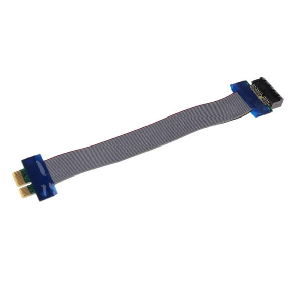Wzmzjy PCI-E 1X Slot Riser Card Extender Graphics Extension Ribbon Flex Cable 19cm