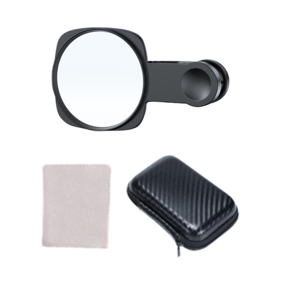 Wzmzjy Phone Mirror Reflection Clip Phone Accessory Phone Camera Mirror Clip Reflective Black