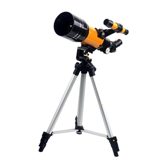 Wzmzjy Portable Telescope 70mm apertures 300mm Focal Length with Adjustable Tripod 150x