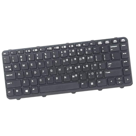 Wzmzjy Replacement Laptop Keyboard US for HP Probook 430 G1 Keyboard w/ Black Frame