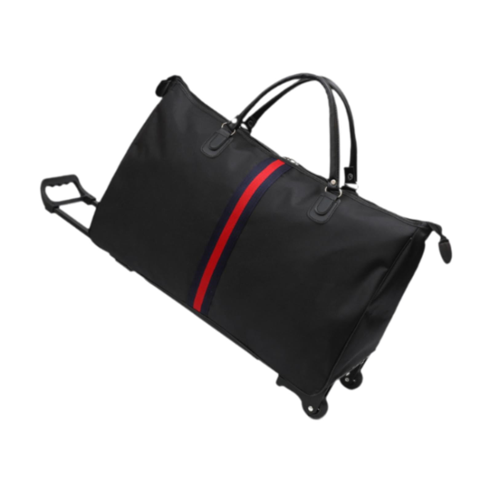 Wzmzjy Rolling Duffel Bag Portable Travel Duffel Bag for Camping Air or Car Travels 50 cmx22 cmx35 cm