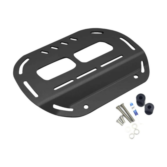 Wzmzjy Saddlebag Support Rack Luggage Shelf Bracket Stable Multiuse Heavy Duty Easy to Black