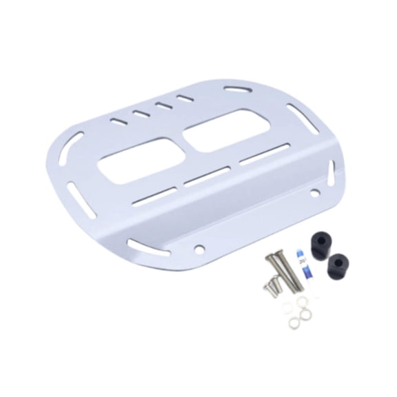 Wzmzjy Saddlebag Support Rack Luggage Shelf Bracket Stable Multiuse Heavy Duty Easy to Silver