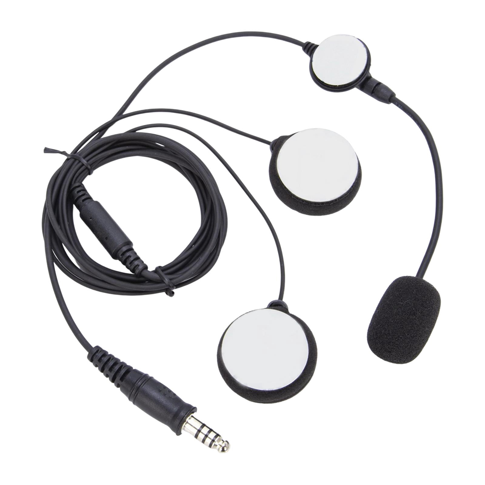 Wzmzjy Two Way Radio Headset Helmet Headset, Two Speakers, Professional ,with Boom Mic,