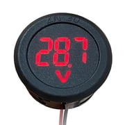 Wzmzjy Two Wire Car Voltmeter , DC 4 - 100V Reverse Connection Battery Monitor for ATV Red