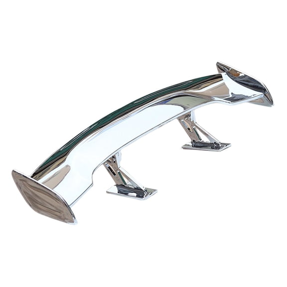 Wzmzjy Universal Car Mini Spoiler Wing for All Cars Easy Installation Car Tail Wing Silver