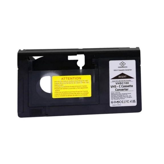 Wzmzjy VHS to Vhsc Cassette Adapter Simple Operation Electronics Accessory Tape Adapter