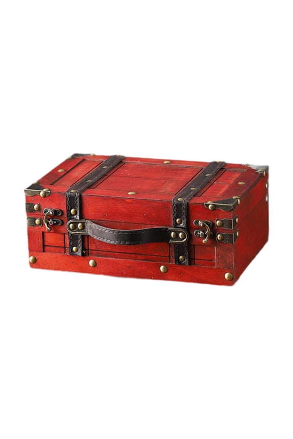 Vintage Suitcase Collection Suitcase for Decoration for Parties Travel Women Red