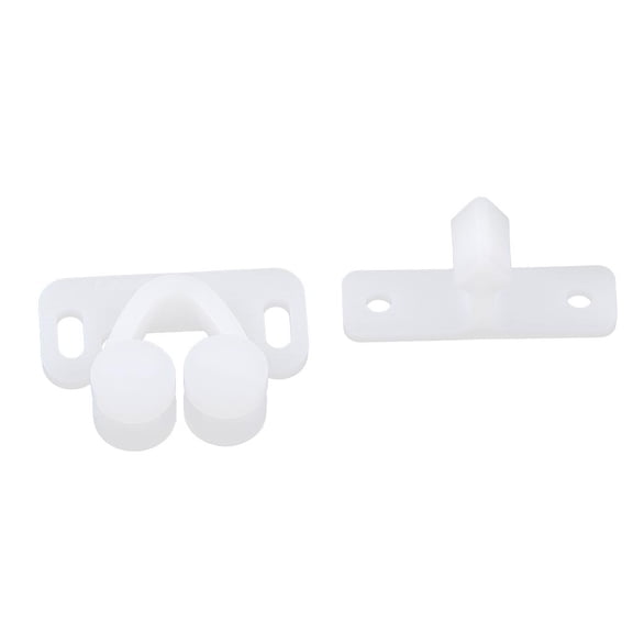 Wzmzjy White Spring Loaded Twin Roller Catch Cupboard Door Latch Fit