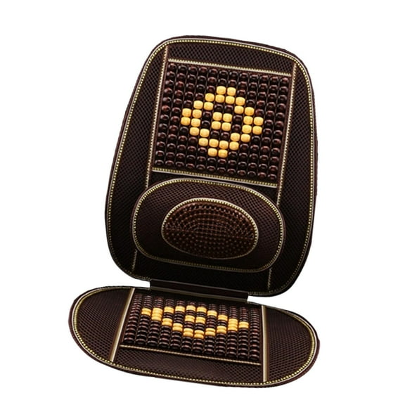 Wzmzjy Wooden Beaded Car Chair Cover Cooling Cushion Ventilated Interior Accessory with