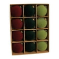 thumbnail image 1 of Wznxdo 12 Pcs Velvet Christmas Balls 4'' Flocked Christmas Tree Ball Ornaments Flocked Christmas Ball Ornament for Indoor Holiday Decor Shatterproof Xmas Bulbs Ornaments, 1 of 6