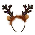 thumbnail image 1 of Wznxdo Christmas Pet Headwear Xmas Hair Loop Brown Reindeer Antlers Headband Christmas Pet Costume Hair Accessory Elk Reindeer Antler Headband Costume Headwear for Dogs and Cats, 1 of 2