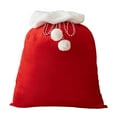 thumbnail image 1 of Wznxdo Christmas Velvet Santa Bags with Drawstring Christmas Santa Gift Bags Large Gift Sack for Xmas Present Party Supply Costume Holiday Wrapping for Christmas Party Gift Wrap Bags, 1 of 7