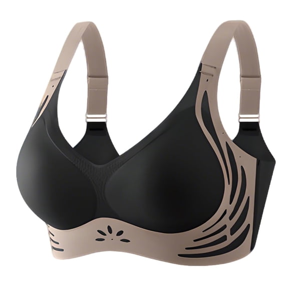 Wzxfashion Bras for Women No Underwire Gather Soft Comfortable Gather Wireless Up Lingerie Everyday Sports Full-Coverage T-Shirt Bra
