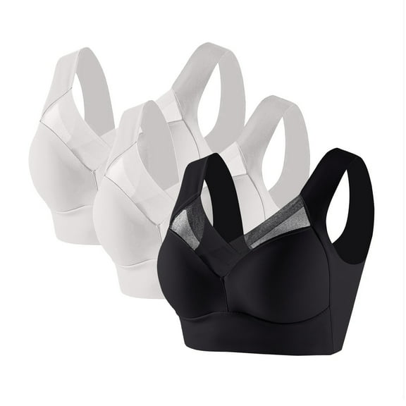 Wzxfashion Under $10 Sports Bras for Women Full Coverage seamless Wireless Iceunderwear women pack Plus Size 6XL