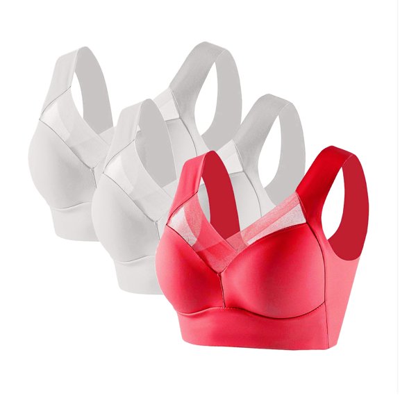 Wzxfashion Under $8 Sports Bras for Women Full Coverage seamless Wireless Iceunderwear women pack Plus Size XL