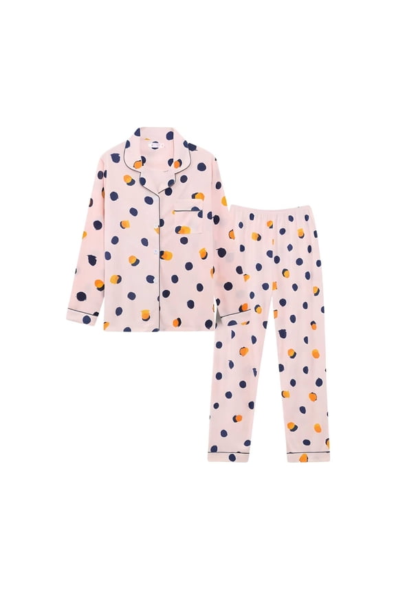 Women's Pajama Sets Under $9 Soft Long Sleeve Sleepwear Loungewear Pjs Sets with Pockets Pj Lounge Sets XL