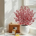 thumbnail image 1 of Wzzjkit 4 Forked Berry Branches Valentines Day Decorations Red Berry Long Stemss Artificial Flowers for Tall Vase, for Home Weddings Decor, Parties & Festival Gifts, 1 of 6