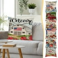 thumbnail image 1 of Wzzjkit 4th of July Pillow Covers 18x18, Double Sides Printed Patriotic Pillow Covers for Independence Day, Memorial Day, Veterans Day, USA, Red White Blue Pillowcase Patriotic Decor, 1 of 6
