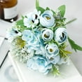 thumbnail image 1 of Wzzjkit Artificial Flowers Bouquet Peony Silk Hydrangea Wildflowers Arrangements with Stems for Home Wedding Party Patio, 1 of 4