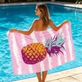 thumbnail image 1 of Wzzjkit Beach Towel 55x27.5 Inch, Quick Dry Microfiber Towel for Travel, Sand Repellent Fruit Towel Lightweight Compact Towel for Swimming Pool Sports Camping, 1 of 6
