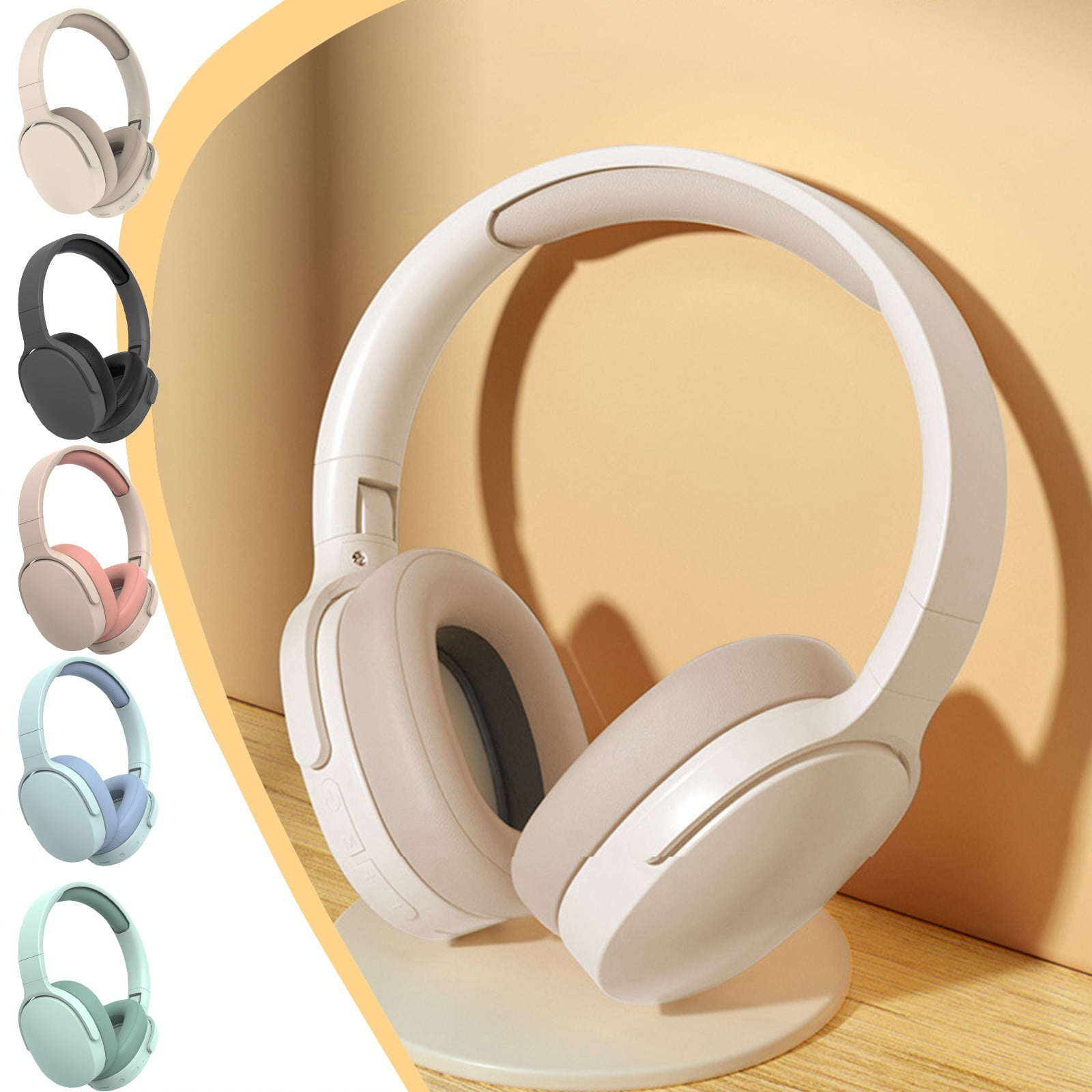 Wzzjkit Bluetooth Headphones Over Ear, 65 Hours Play-time Wireless ...