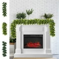 thumbnail image 1 of Wzzjkit Christmas Cedar Garland Artificial Realistic Soft and Thickness Green Faux Fake Full Cedar Pines Garland for Fireplace Mantel Table Doorframe Indoor Outdoor Xmas Holiday Decoration 22in, 1 of 7