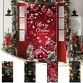 thumbnail image 1 of Wzzjkit Christmas Front Door Cover Santa Claus Door Cover Banner Merry Christmas Door Hanging Decorations for Home Indoor Outdoor Winter Holiday Party Decor 35x71in, 1 of 7