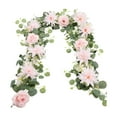 thumbnail image 1 of Wzzjkit Christmas Garland - 71in Flower Artificial Christmas Garland Long Faux Garland for Holiday, Fireplace, Mantle, Window, Stairs, Indoor, Outdoor Decor, 1 of 6