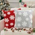 thumbnail image 1 of Wzzjkit Christmas Pillow Covers 18x18, Christmas Snowflake and Tree Winter Decorative Throw Pillow Cases, Holiday Xmas Lumbar Cushion Covers for Couch Living Room (Without Core), 1 of 7