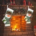 thumbnail image 1 of Wzzjkit Christmas Stocking Classic Large Stockings Santa, Snowman, Reindeer Xmas Character Christmas Socks for Family Holiday Christmas Party Decorations, 1 of 5