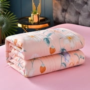 Wzzjkit Cooling Comforter for Hot Sleepers - Double-Sided Lightweight and Breathable Summer Comforter for Night Sweats - All Season Cooling Blanket Machine Washable 39x59in
