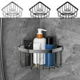 thumbnail image 1 of Wzzjkit Corner Shelf Wall Mounted, Stainless Steel Standing Corner Caddy, No Drilling Shower Organizer Corner, Rustproof Bathroom Storage Shelves for Bathroom & Kitchen Storage, 1 of 7