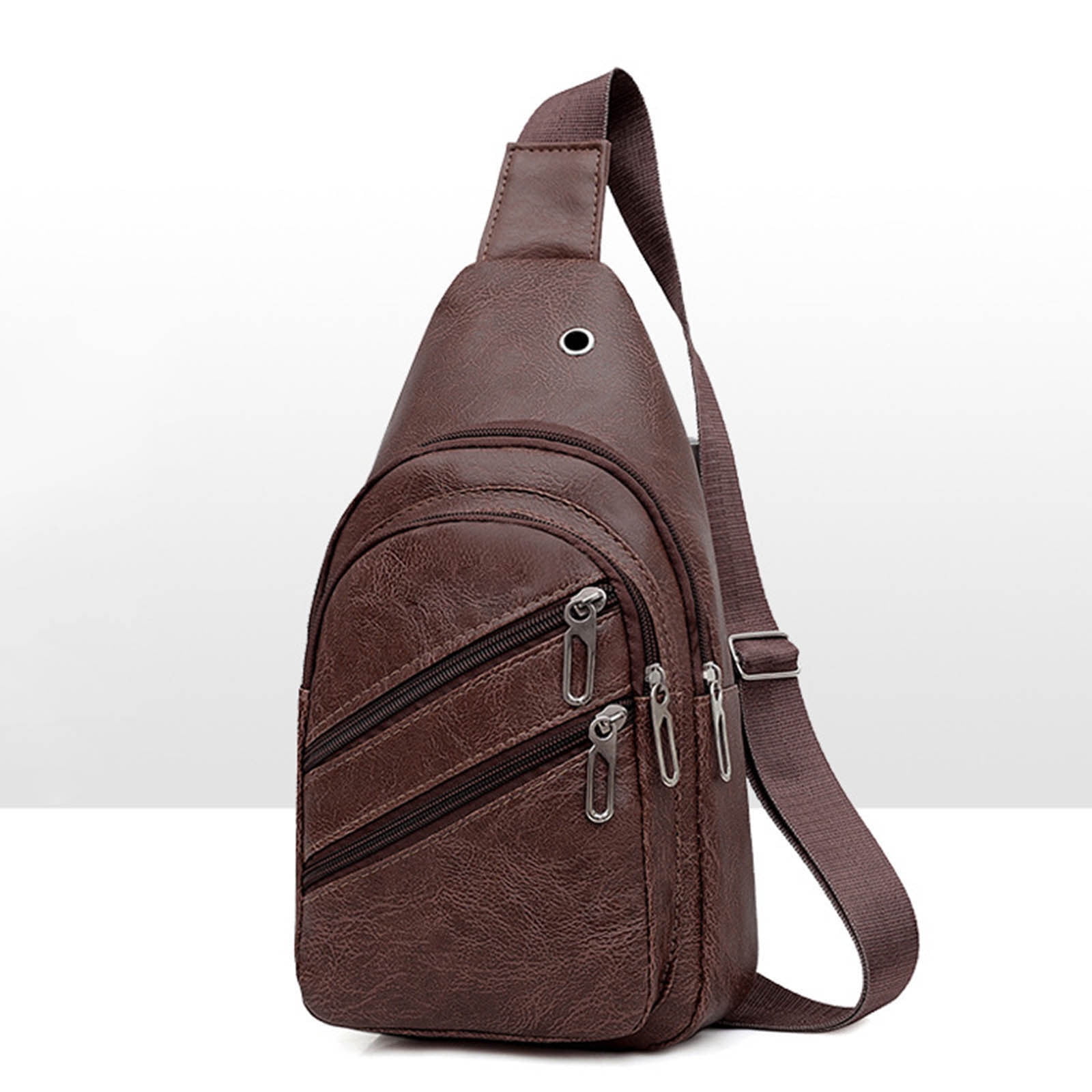 Wzzjkit Crossbody Bag with Headphone Hole, Chest Bag Gifts