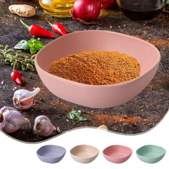 Wzzjkit Dipping Bowls, 4in Small Dessert Bowls, Un-breakable Dip Bowls, Dipping Cups, Mini Prep Bowls, Small Serving Bowls for Side Dish, Ketchup, Soy, BBQ