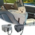 thumbnail image 1 of Wzzjkit Dog Car Seat for Small Medium Dogs, Detachable Washable Dog Booster Seat Dog Carrier Under 30lbs, Pet Car Seat Travel Bed with Storage Pockets and Dog Safe, Pet Bag, 1 of 7