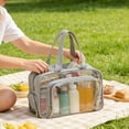 thumbnail image 1 of Wzzjkit Dry Bag Wet Dry Separation 14.2x9.8x5.9 Inch, Waterproof PVC Travel Toiletry Bag, Portable Storage Bag for Gym Swimming Beach, Large Capacity Bag with Wide Tote Strap, 1 of 6