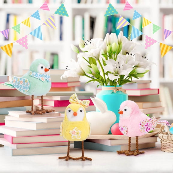 Wzzjkit Easter Decorations Easter Dolls Resurrected Birds Decorations Window Displays Props Festive Decorations