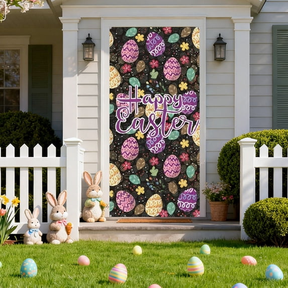 Wzzjkit Easter Decorations Easter Door Curtain Party Decorations