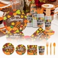 thumbnail image 1 of Wzzjkit Fall Leaves Plates, 7in Oval Fall Paper Plates, Thanksgiving Plate, Large Thanksgiving Paper Plate Disposable for Fall Theme Party Decoration 10pcs, 1 of 3