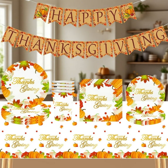 Wzzjkit Fall Tablecloth Rectangular, Thanksgiving Orange Pumpkin and Leaves Printed Table Cloth for Party Picnic Dinner Decor, Thanksgiving Tablecloth