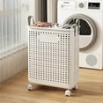 thumbnail image 1 of Wzzjkit Laundry Hamper Large Foldable Laundry Baskets, Freestanding Waterproof Clothes Hamper with Wheels for Laundry Room Bedroom Bathroom College Dorm, 1 of 9