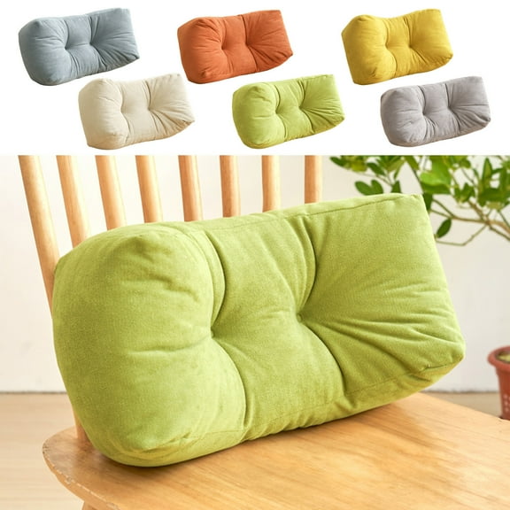Wzzjkit Olid Color Thickened Waist Couch Pillows, Nap Pillow Bedside Chair Sofa Back Cushion, Office Prone Pillow with Filling Cotton Throw Pillows for Couch